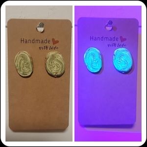 "Ugly Sweater" UV Reactive Handmade Earrings
